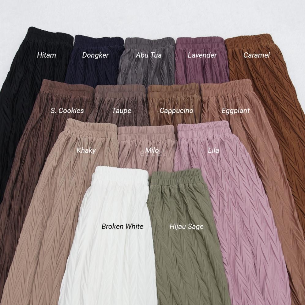 Promo Ezzet - Adiva Rok Dewasa Plisket Premium Korean Style Pleats Skirt Jumbo Pel-116