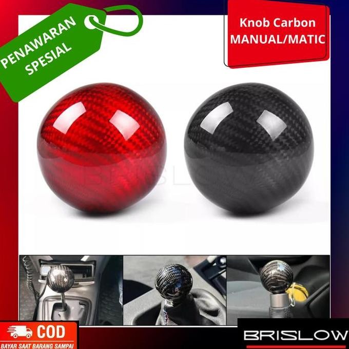 Knob Carbon Manual/Matic Bulat Shift Knob Universal