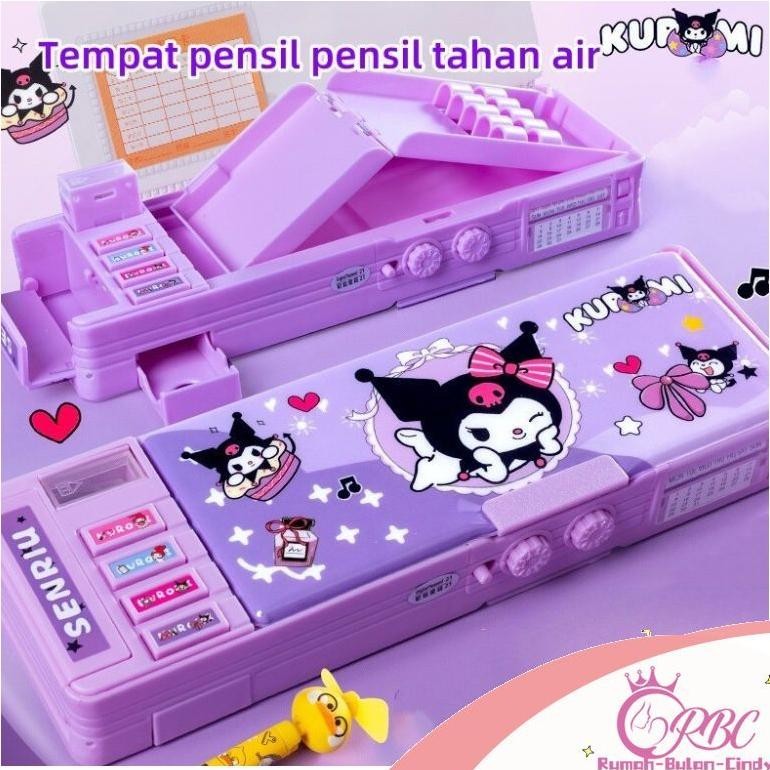 

Diskon [Penjual Lokal] Tempat Pensil Kata Sandi Multifungsi Kuromi Kotak Pensil Kedua Sisi Pola Kartun Sanrio Berkualitas
