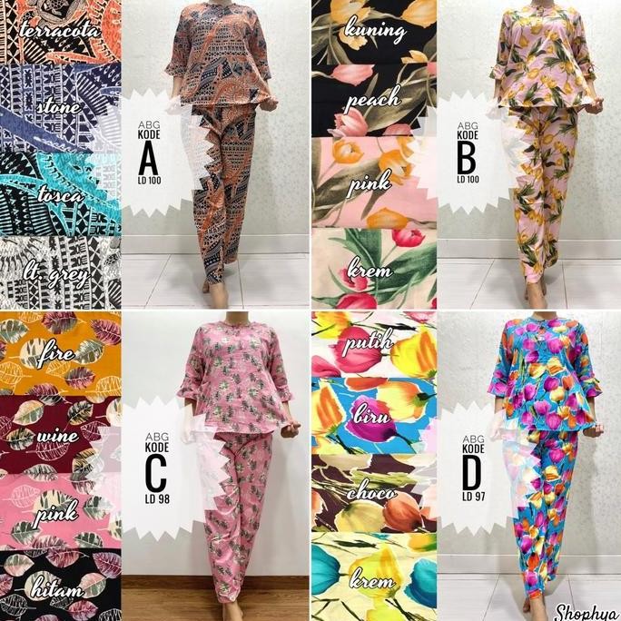 Df96 - Piyama Cp Terompet Abg Katun Jepang Sabata Alvin