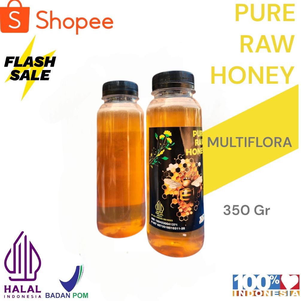 

(Terbaru) Madu Murni Asli 35O gr Nektar Multiflora100% Alami Pure Natural Raw Honey (Terlaris)