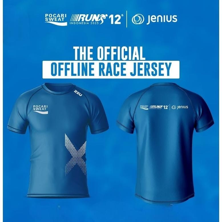 (Terbaru) Jersey Pocari Sweat Running 12 New 2025/Jersey Lari Pocari Sweat (Terlaris)