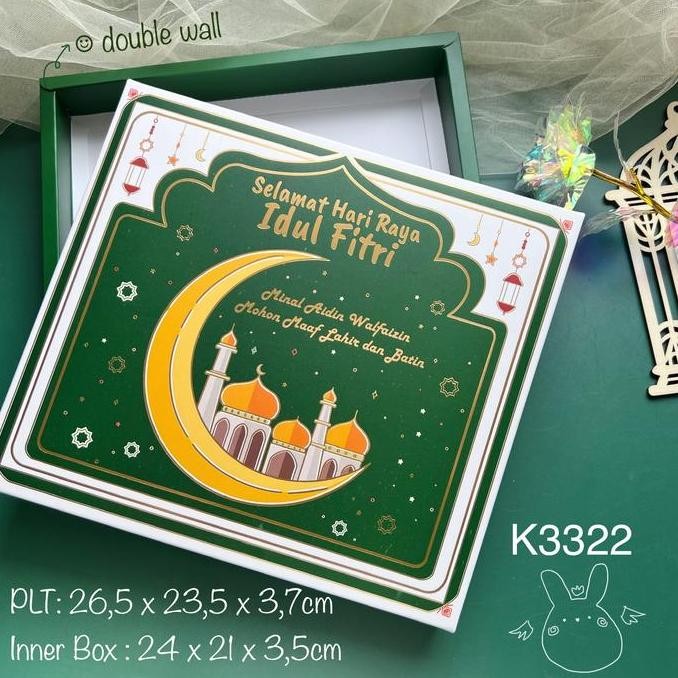 

10pcs K3322 Kotak Mika Sekat 12/16 Lebaran|Dus Idul Fitri| Box Naswan