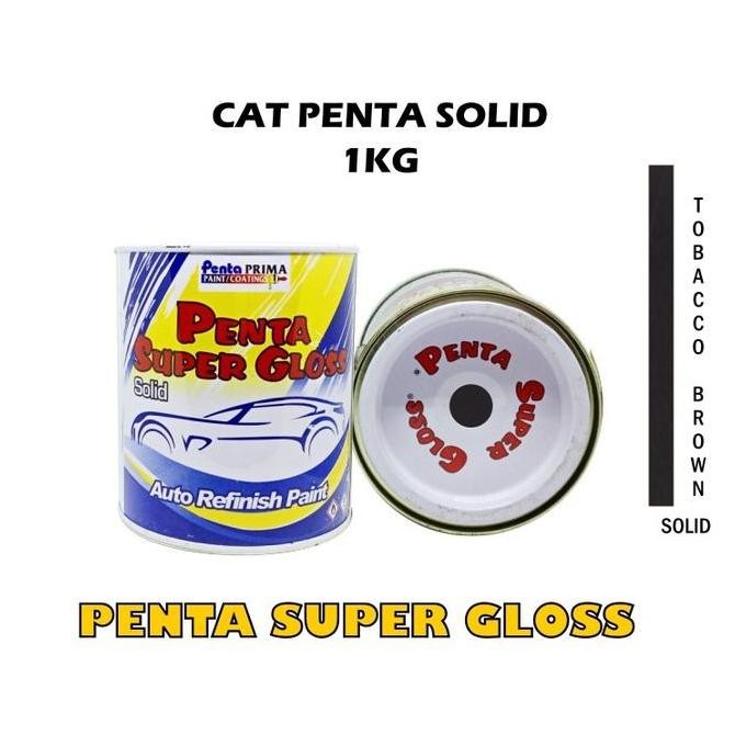 Silahkan Order] PENTA TOBBACO BROWN 1 Kg - cat penta coklat - cat penta super gloss coklat - cat mob