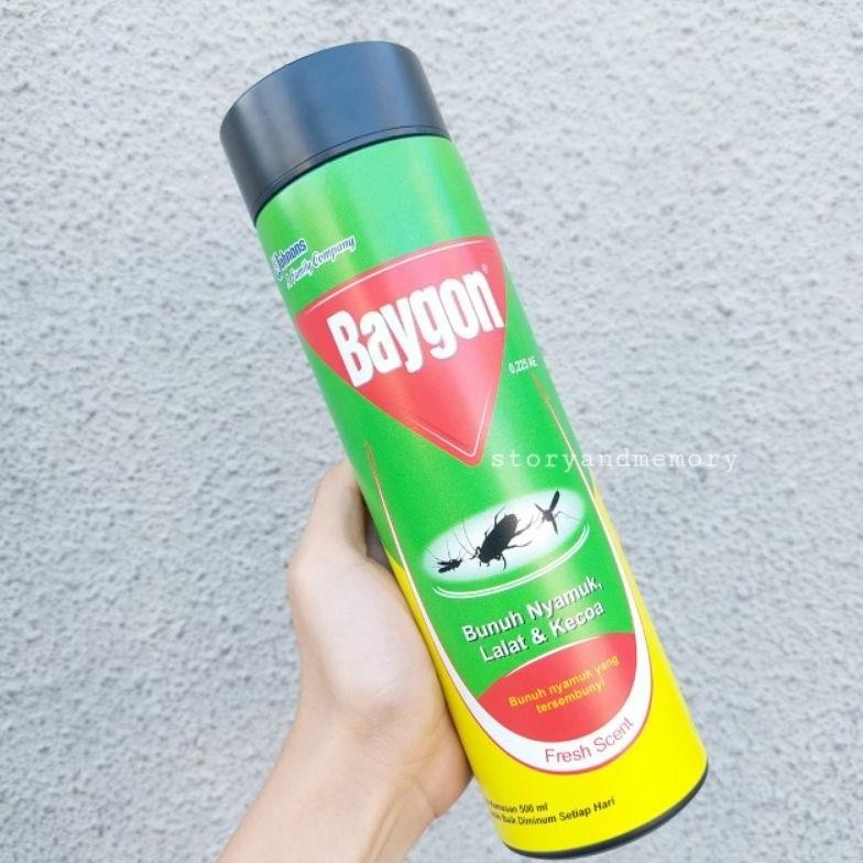 (Terbaru) Sam - termos tumbler baygon premium full print motif obat nyamuk botol minum baygon (Terla