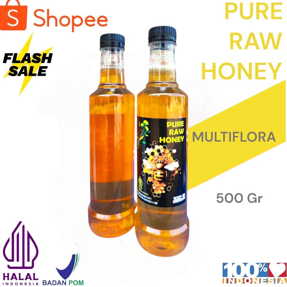 

(Terbaru) Madu Murni Asli 5OO gr Nektar Multiflora100% Alami Pure Natural Raw Honey (Terlaris)