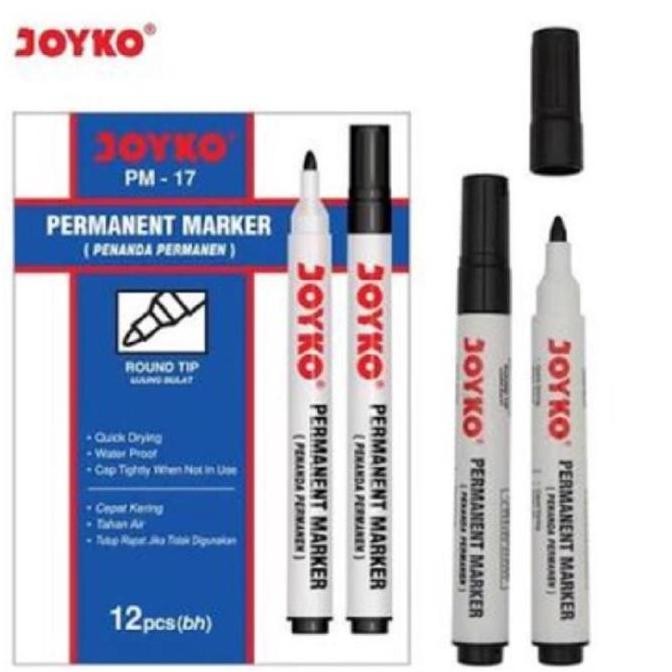 

=+=+=+] Spidol Permanent Marker PM-17 Joyko (Pcs)
