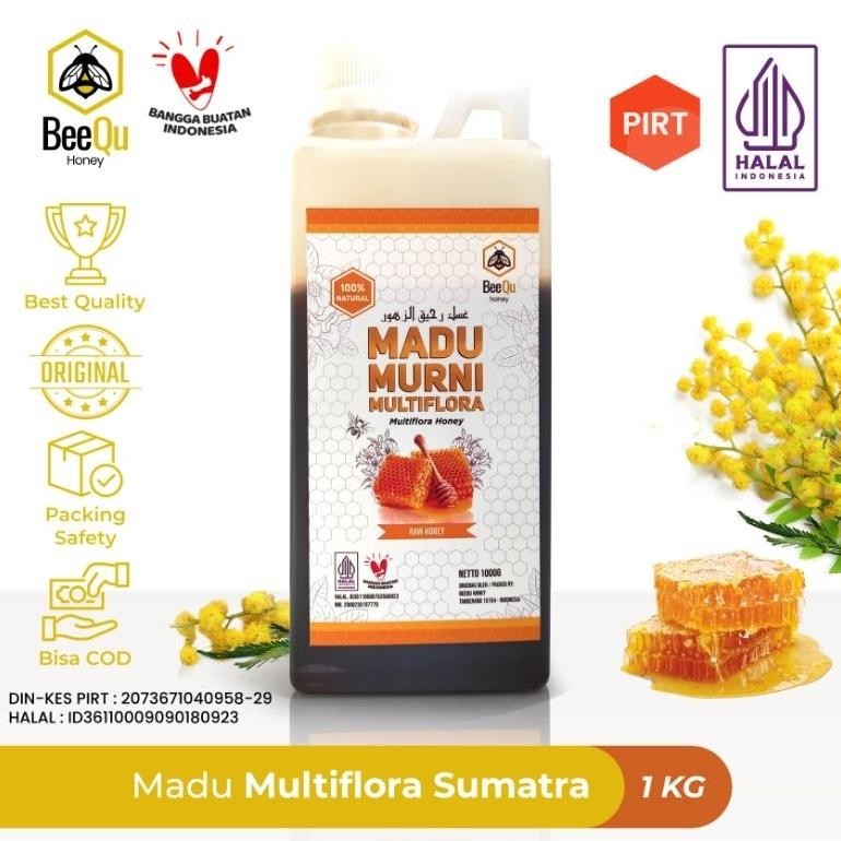 

(Terbaru) Madu Hutan Nektar Multiflora Sumatra Murni Asli 100% Tanpa Campuran - BeeQu Honey (Terlaris)