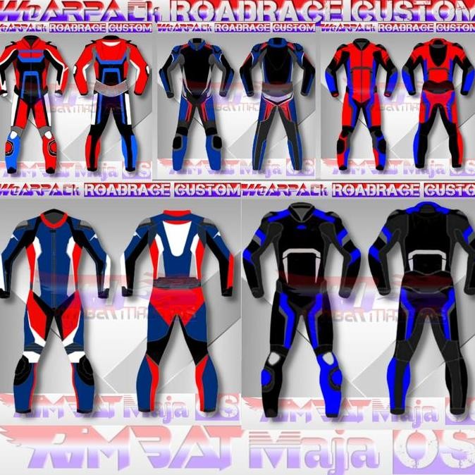 Ready WEARPACK ROAD RACE CUSTOM SATU SET DESIGN BEBAS BAJU BALAP DEWASA/ANAK