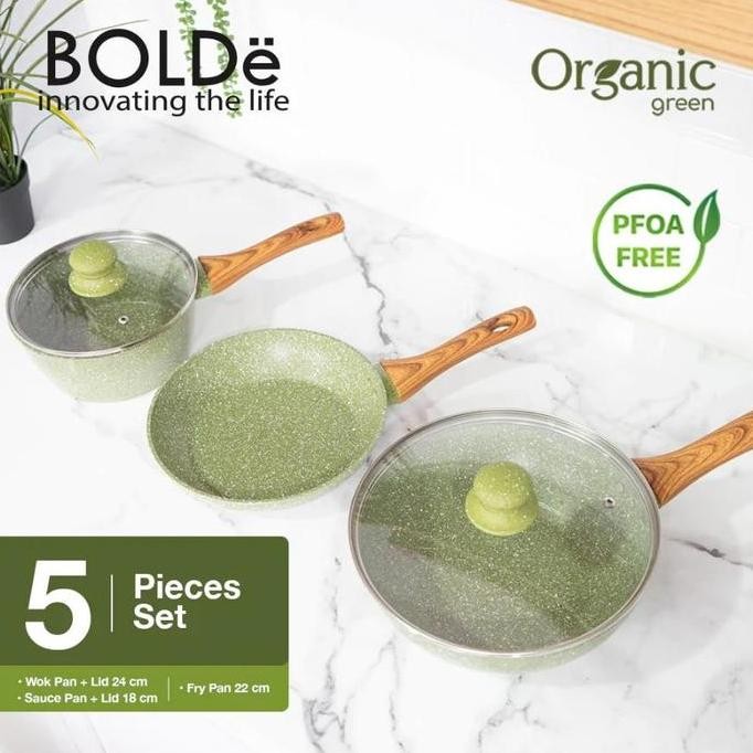 BOLDe Organic Pan Set 5pcs