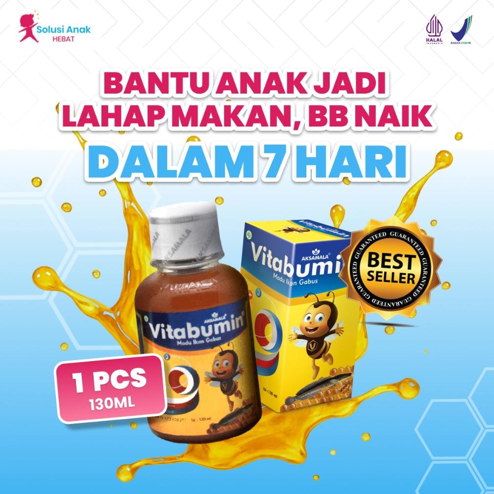 

(Terbaru) Vitabumin - Madu Ikan Gabus Penambah Nafsu Makan Anak, Anti GTM, Naik BB - Vitamin Madu Anak (Terlaris)