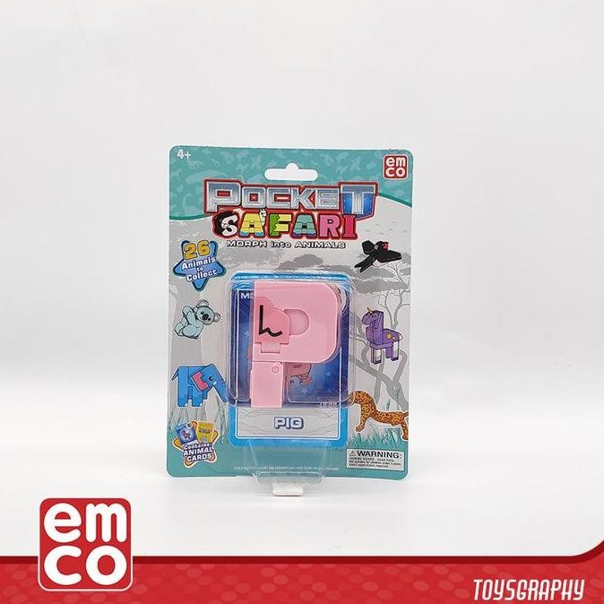 Emco Pocket Safari PIG Letter P Morphers Transformers Robot Animal