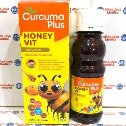 

(Terbaru) Curcuma Plus Honey Vit 100ml Rasa Original - Madu Multivitamin Anak (Terlaris)
