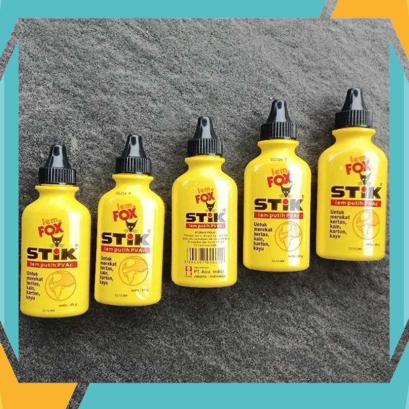 

Cuci Gudang Lem Fox Stik 60 gram Lem Putih PVAC ( Pcs ) PGT-27
