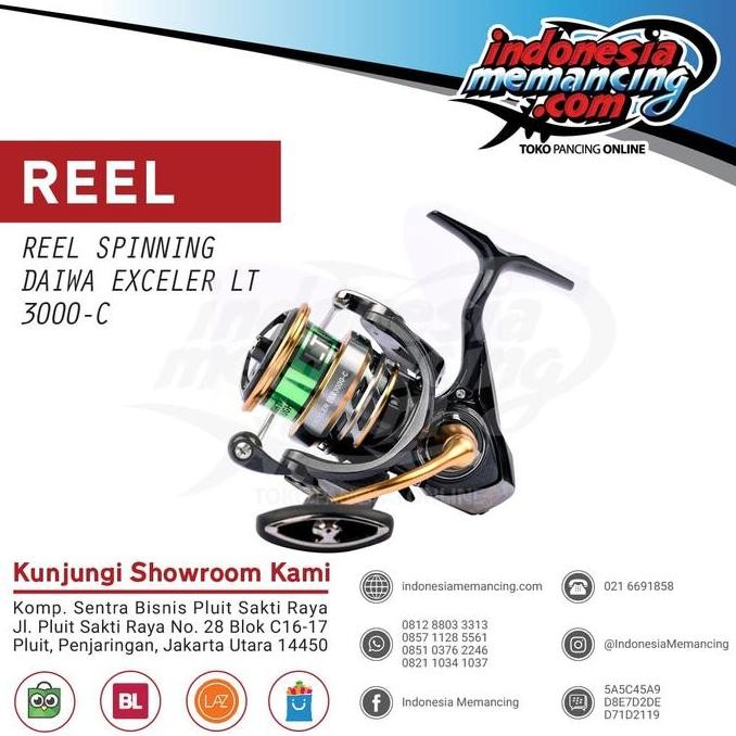 Reel Spinning Daiwa Exceler 2017 3000C LT
