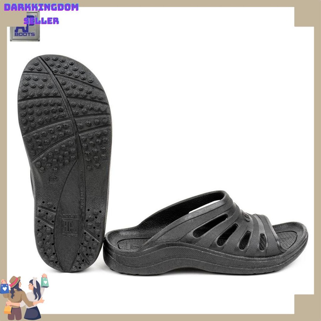 Ap Boots 991 Hitam - Sandal Selop Bigdeal