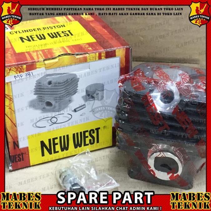 Blok Assy Cylinder Ms 381 Newwest / Blok Komplit Chainsaw Senso Ms 381
