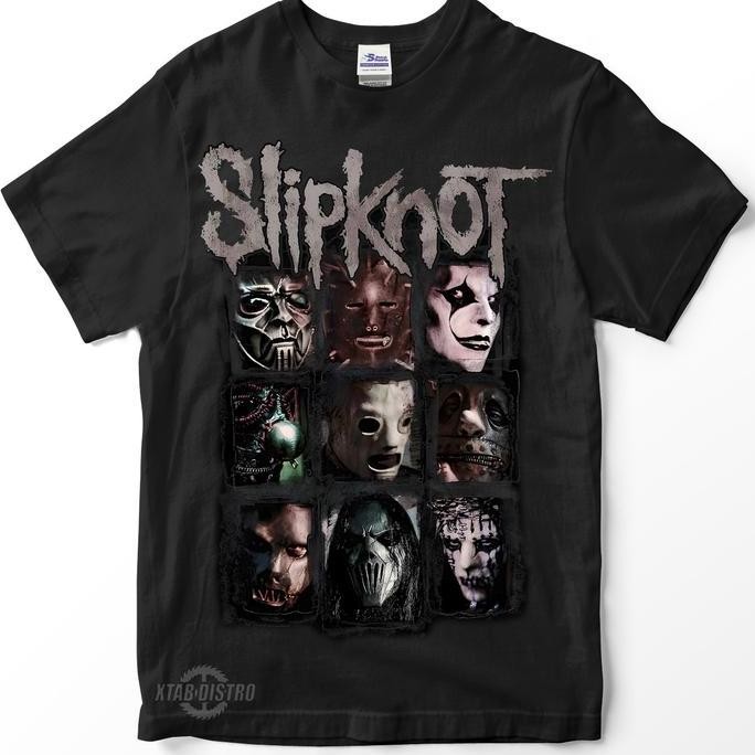 ready !!! Kaos band SLIPKNOT FACES Creatures Premium tshirt metal baju Slipknot