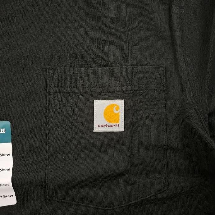 ready !!! CARHARTT POCKET T-SHIRT ORIGINAL RELAXED FIT HEAVYWEIGHT BLACK
