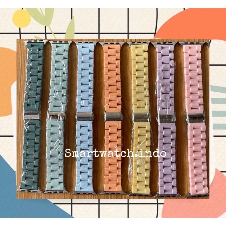 Sale Termurah Acrylic Watch Bands Pastel /Ceramic Chain New Style /For Watch 7 6 5 4 3 2 1 Se Size 3