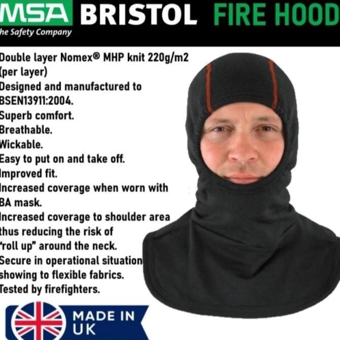 New Edition Msa Bristol Fire Hood / Fireman Hoods - 100% Original