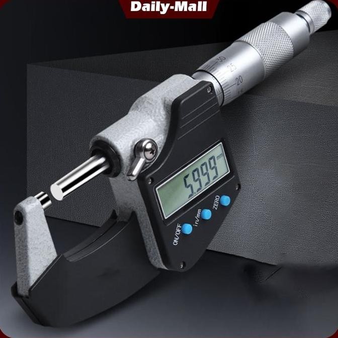 Tersedia Digital Micrometer 0.001Mm Outside Micro Meter Mikrometer 0-25 Magneti
