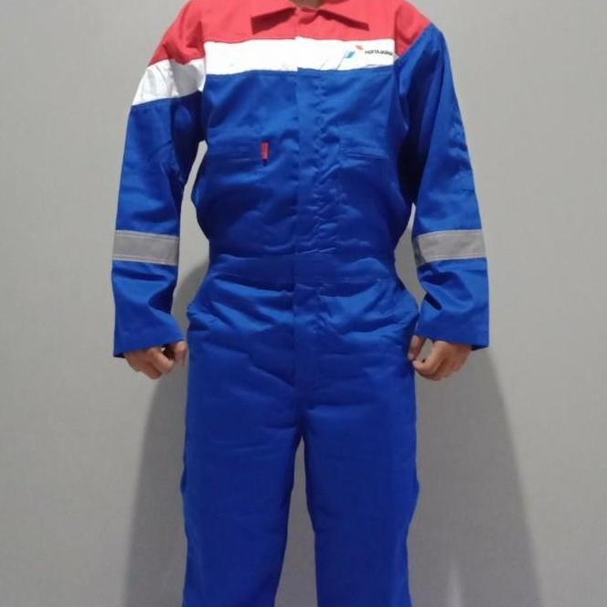 Hits Wearpack Pertamina Nomex Llla / Coverall Nomex Pertamina Original Biru