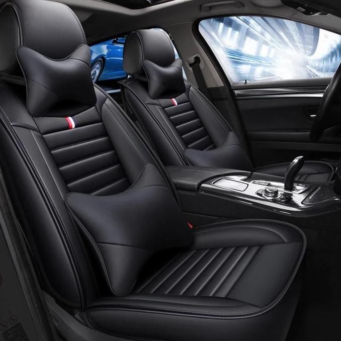 cover jok mobil avanza 20 2013 + kaet dasar warna hitam motif