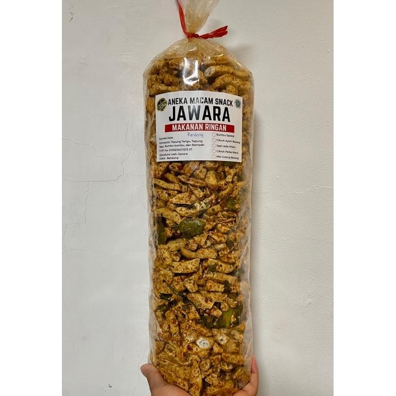 

(1Kg) Basreng Viral // Bumbu Melimpah Ruah Jawara (Garansi Kerenyahan!!! Tidak Renyah Uang Kembali 100%)