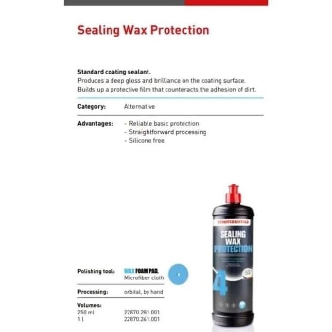 PROMO Menzerna Sealing Wax Protection 1L - Obat Poles Mobil Step 4