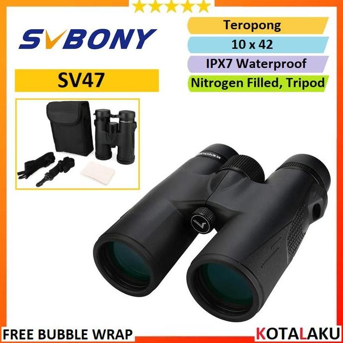 Teleskop Telescope Teropong Binoculars SVBony SV47 10x42 AI449