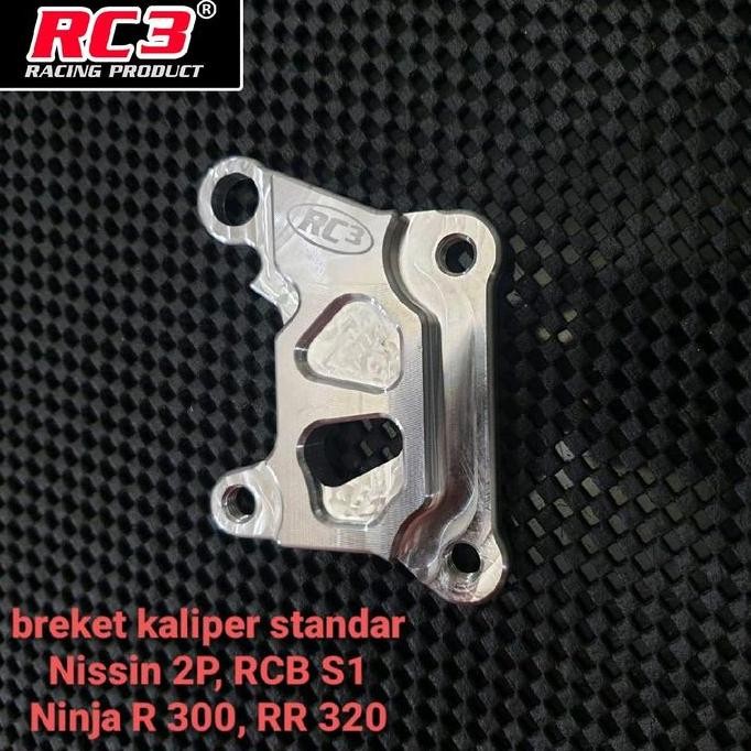 Promo Breket Bracket Dudukan Kaliper Caliper Pala Babi Depan RC3 Ninja 150 RR R SS ZX150 KRR KR 150 