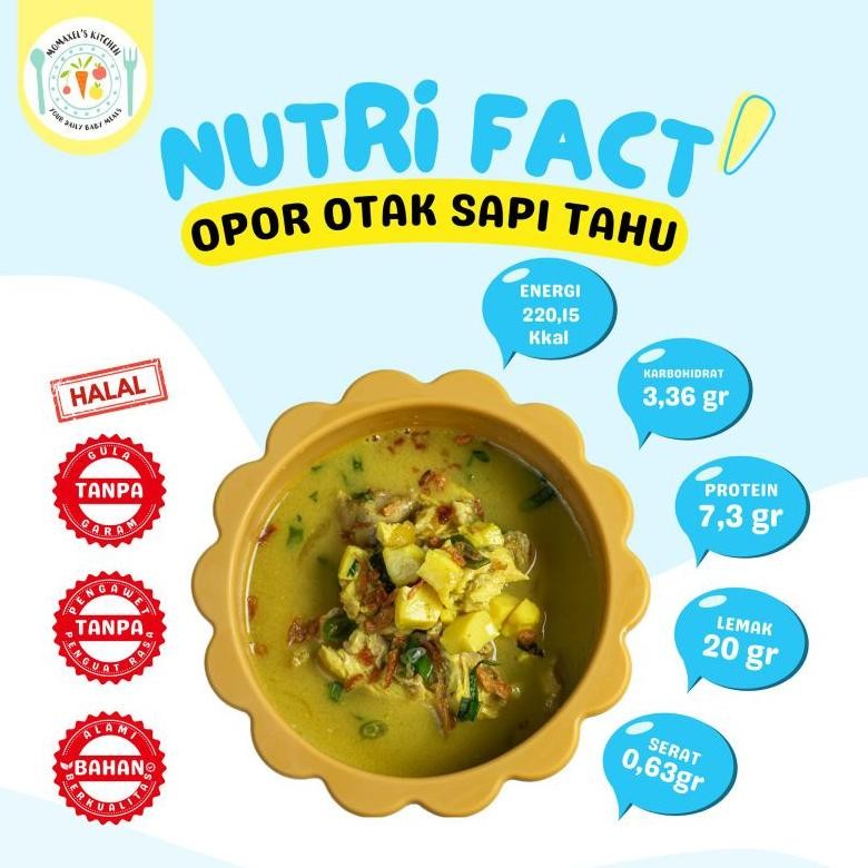 

Opor Otak Sapi Tahu Santan (Catering Makanan Bayi Frozen)