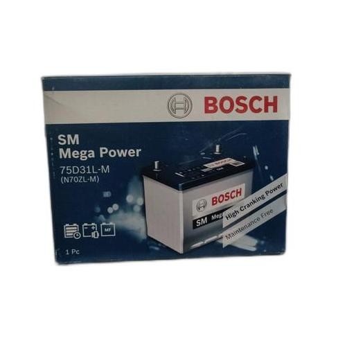 Accu Aki Kering Mobil Bosch MF SM Mega Power 75D31L N70ZL N 70ZL