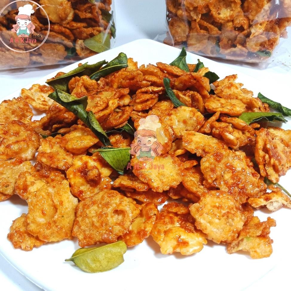 

Emping Melinjo 250 Gr Keripik Emping Pedas Manis Emping Ala Thailand Emping Thailand Daun Jeruk