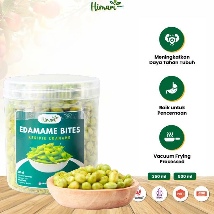 Himari Keripik Kacang Edamame Renyah Krispi 150Gr450Gr