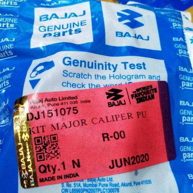 Promo seal kaliper depan pulsar 180 ug3/135 komplit piston COD