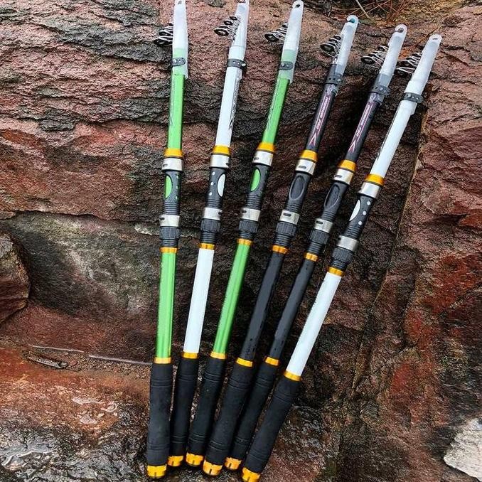 Tongkat Walesan Joran Pancing Pancingan Antena Teleskopik Carbon Fiber Spinning Fishing Reel