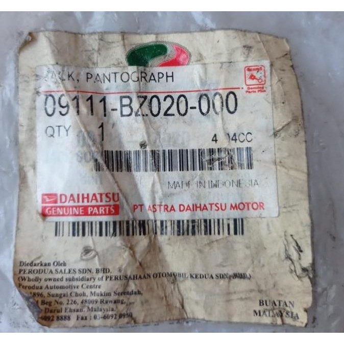 

BEBAS ONGKIR - Jack Panthograph (Dongkra 09-BZ020-000