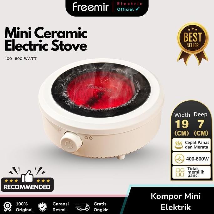 BEBAS ONGKIR - freemir Kompor Listrik Mini Electric Cooker Kompor Listrik Keramik Praktis Multifungs