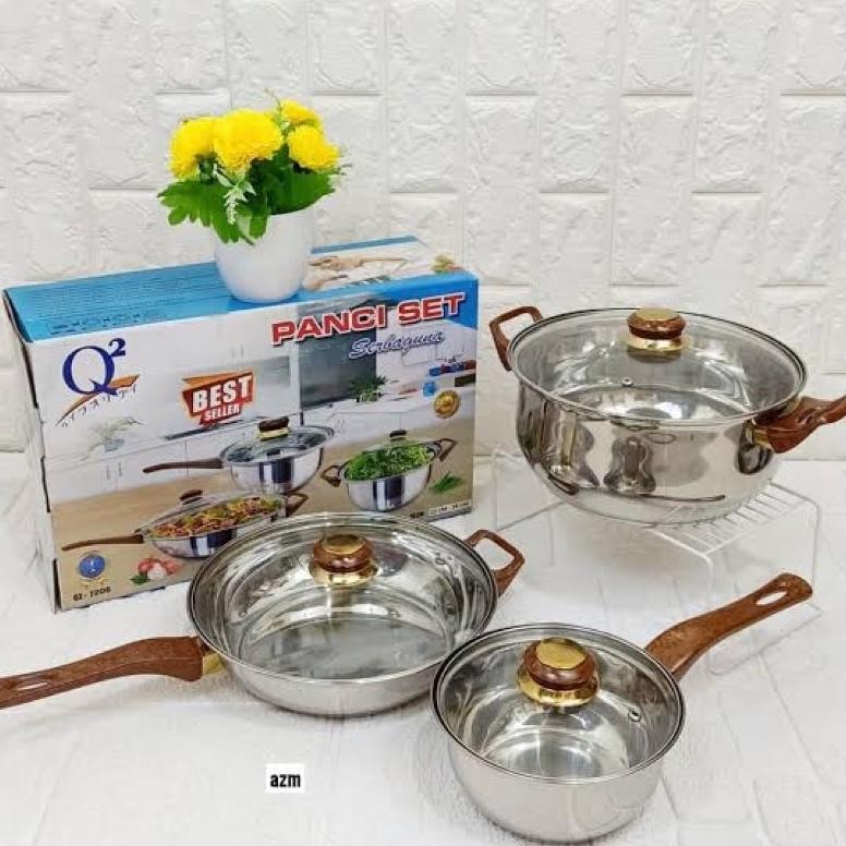 panci set serbaguna Q2 panci kwalitas premium
