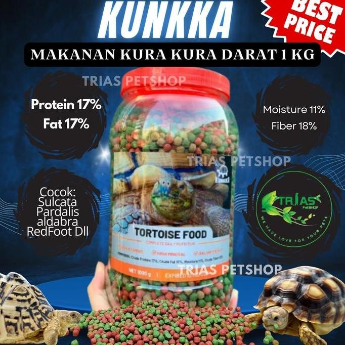 KUNKKA MAKANAN KURA KURA/TORTOISE FOOD/MAKANAN SULCATA/MAKANAN ALDABRA/MAKANAN KURA KURA MURAH/TORTO