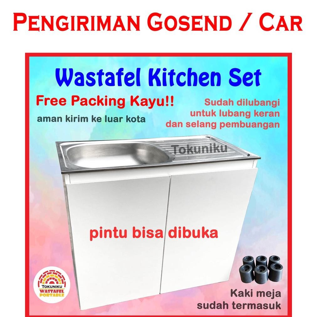 Tokuniku - Wastafel Cuci Piring Kitchen Set Kitchen Sink Wastafel Portable Wastafel Dapur