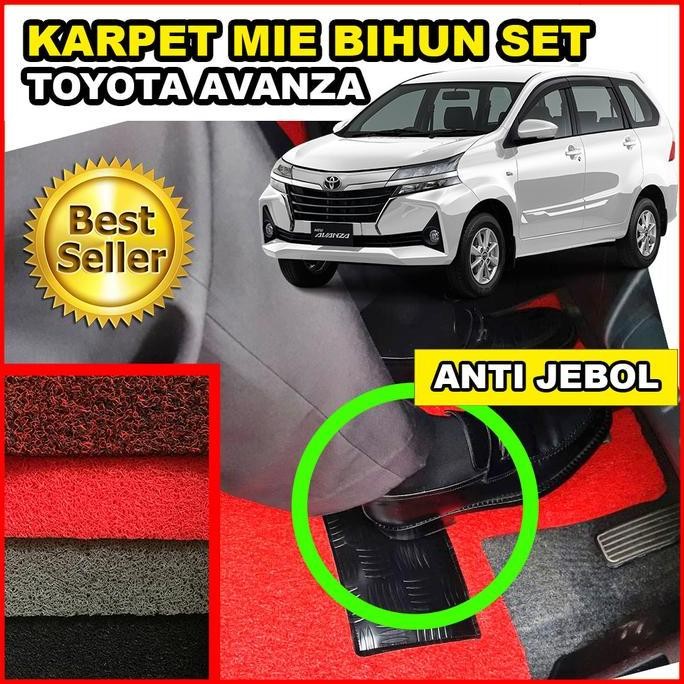 TERBARU - Karpet Mie Mobil Lantai Bihun Keset Set TOYOTA AVANZA + Bagasi Warna
