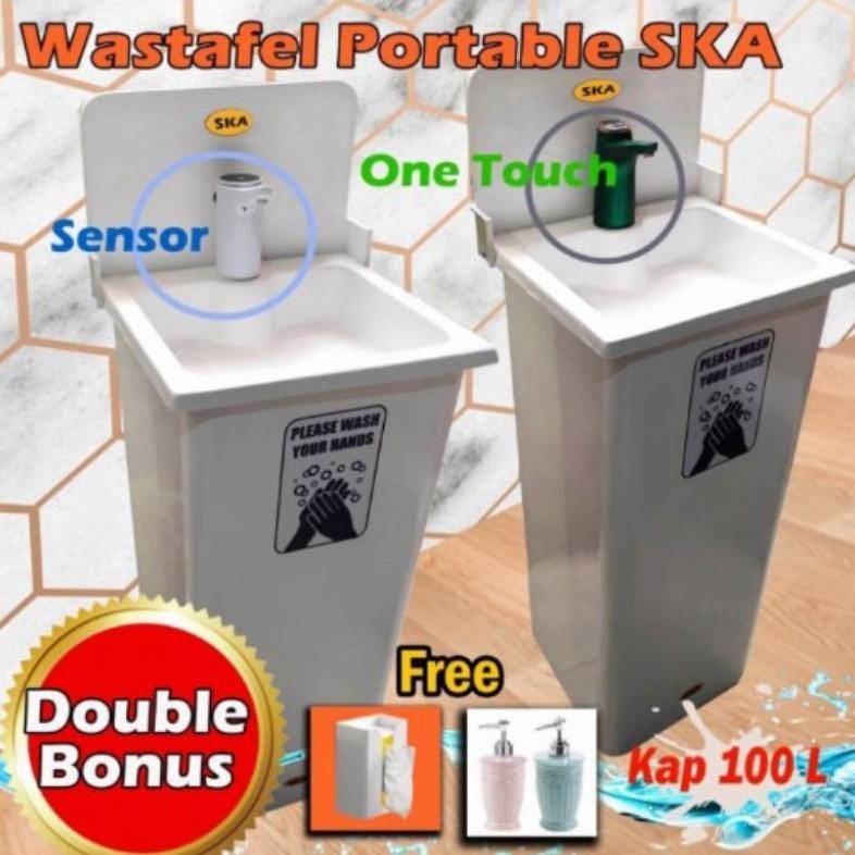 wastafel cuci tangan /wastafel potable modern/wastafel berbahan fiber glass kap.100 liter