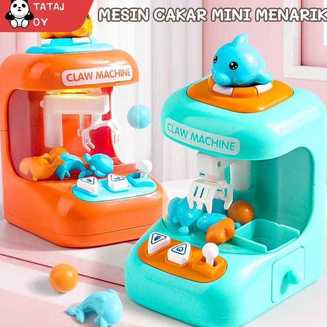 PROMO DISKON - Mainan Anak Mini Doll Machine Joy Claw Game Mesin Ambil Capit Boneka