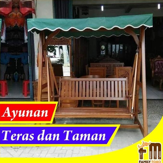 HOT SALE Kursi Ayunan Taman dan Bangku Teras Kayu Jati