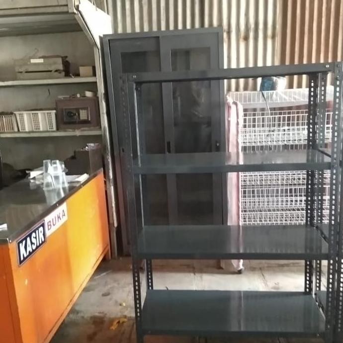 HOT SALE rak besi 4 susun gratis sepatu karet siku