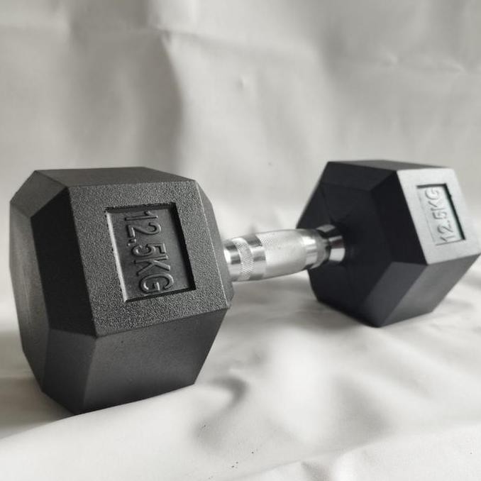 Dumbell Rubber Hexagonal Rox 12,5 Kg Dumbel Barbel