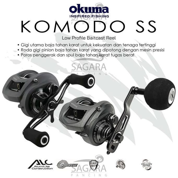Reel Okuma Komodo SS KDS-364 | KDS-463 Reel BC Reel Bait Casting CO